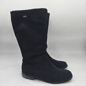 Vintage Italy Valleverde Women's Boots Size 7 Gore-Tex Black Dress Zip Boot